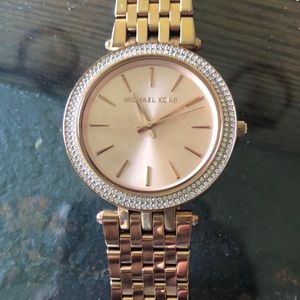 Rose Gold Michael Kors Diamond Watch